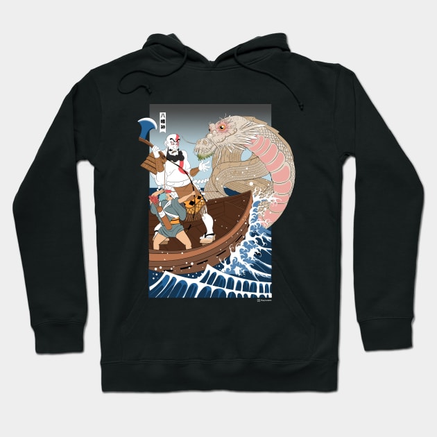 Ukiyo-e of War Hoodie by philtomato